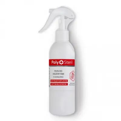 Płyn do dezynfekcji rąk 250 ml - spray - kolor biały