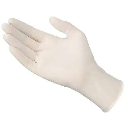 Rękawiczki jednorazowe M 100 szt - kolor biały