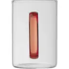 Szklany kubek 250 ml - kolor czerwony
