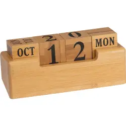 Kalendarz na biurko - kolor beżowy