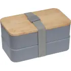 Lunchbox z dwiema przegródkami - kolor szary