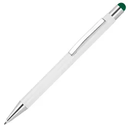 Długopis z touch penem kolor ciemnozielony
