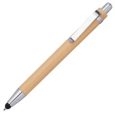 Długopis z touch penem kolor beżowy