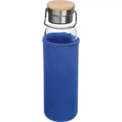 Szklana butelka 600 ml kolor niebieski
