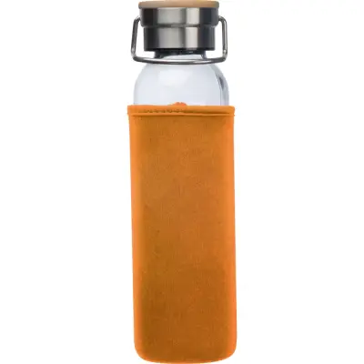 Szklana butelka 600 ml kolor pomarańczowy