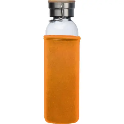 Szklana butelka 600 ml kolor pomarańczowy