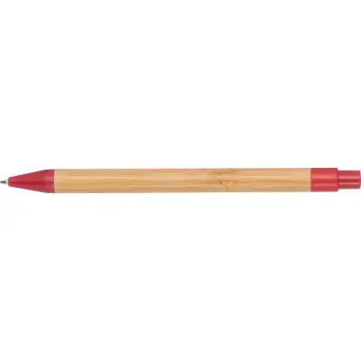 Długopis bambusowy kolor czerwony