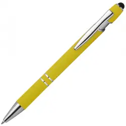 Długopis plastikowy touch pen kolor żółty