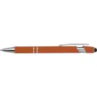 Długopis plastikowy touch pen kolor pomarańczowy