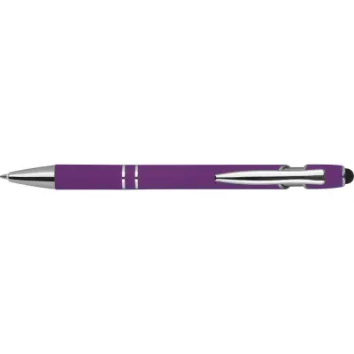 Długopis plastikowy touch pen kolor fioletowy