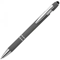 Długopis plastikowy touch pen kolor ciemnoszary