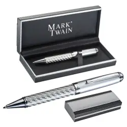 Długopis Columbia Mark Twain - kolor szary