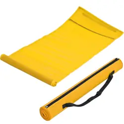 Mata plażowa z zamkiem - kolor żółty