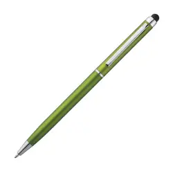 Długopis plastikowy touch pen - kolor jasnozielony
