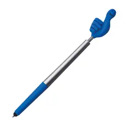 Długopis plastikowy CrisMa Smile Hand - kolor niebieski