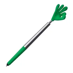 Długopis plastikowy CrisMa Smile Hand - kolor zielony