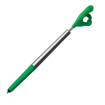 Długopis plastikowy CrisMa Smile Hand - kolor zielony