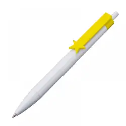 Długopis plastikowy CrisMa - kolor żółty