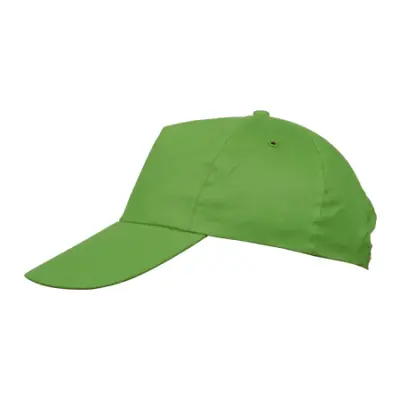 Czapka bawełniana z daszkiem - kolor zielony