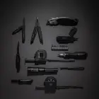 Wielofunkcyjne narzędzie rowerowe Gear X - kolor czarny