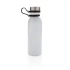 Próżniowa butelka sportowa 600 ml z silikonowym uchwytem - kolor biały