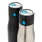 Butelka 650 ml do monitorowania poziomu nawodnienia Aqua - kolor czarny