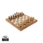 Drewniany zestaw do gry w szachy kolor brązowy