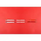 Czerwony długopis z klipem w kształcie łabędzia