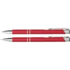 Zestaw piśmienny -  długopis i ołówek mechaniczny - czerwony