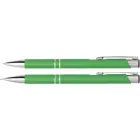 Zestaw piśmienny -  długopis i ołówek mechaniczny - jasnozielony