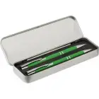 Zestaw piśmienny -  długopis i ołówek mechaniczny - jasnozielony