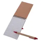 Notatnik ok. A6 z długopisem - kolor czerwony