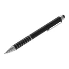 Długopis z czarną gumową końcówką