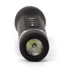 Wielofunkcyjna latarka LED, głośnik bezprzewodowy, power bank - kolor czarny