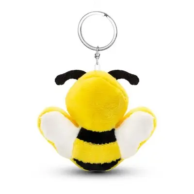 Pluszowa pszczoła RPET z chipem NFC, brelok | Zibee kolor żółty