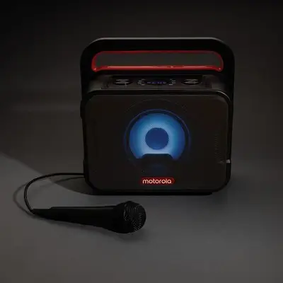 Głośnik bezprzewodowy Motorola ROKR810, mikrofon karaoke