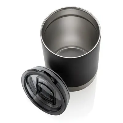 Kubek termiczny 360 ml, stal nierdzewna z recyklingu kolor czarny