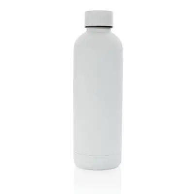 Butelka termiczna 500 ml, stal nierdzewna z recyklingu kolor biały