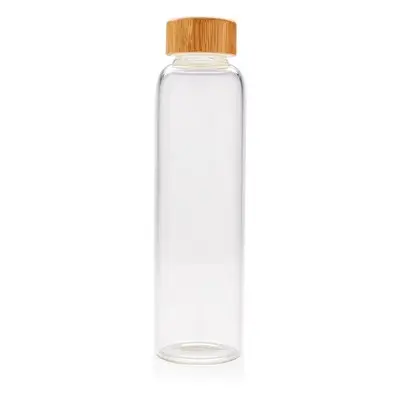 Szklana butelka sportowa 550 ml w pokrowcu - kolor biały