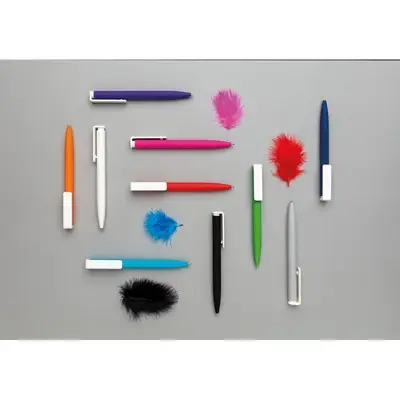 Długopis X7 - kolor szary, biały