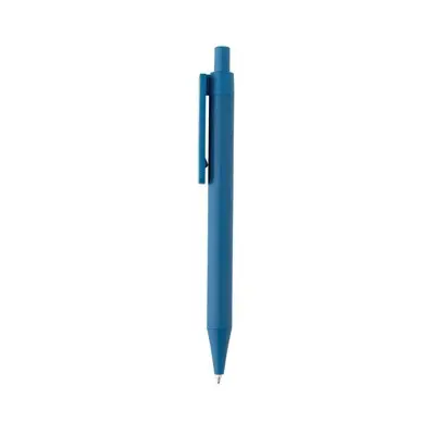 Długopis z bambusowym klipem, RABS kolor niebieski