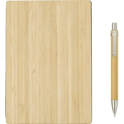 Notatnik ok. B6 z długopisem - kolor brązowy