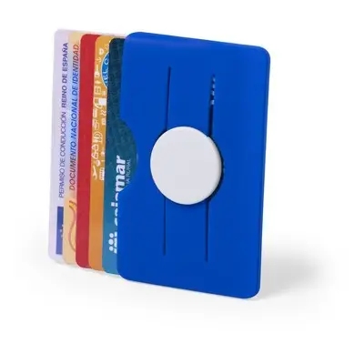 Uchwyt do telefonu - etui na karty kredytowe - kolor niebieski