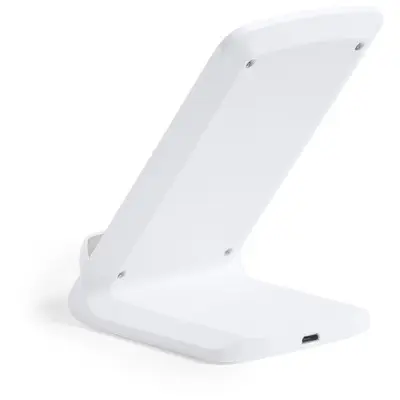 Ładowarka bezprzewodowa 10W, stojak na telefon - kolor biały