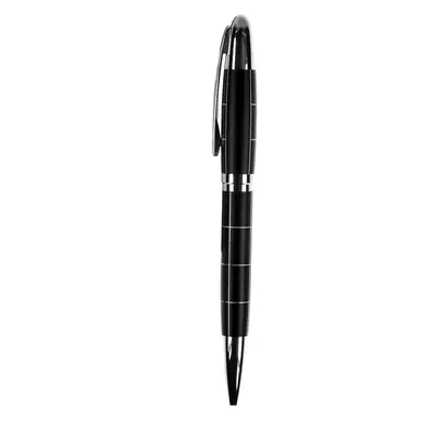 Zestaw piśmienny, długopis i pióro kulkowe kolor czarny