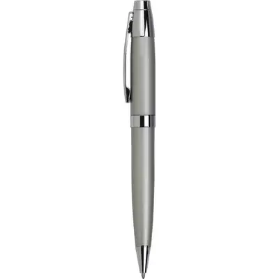 Długopis ze srebrnymi elementami w etui