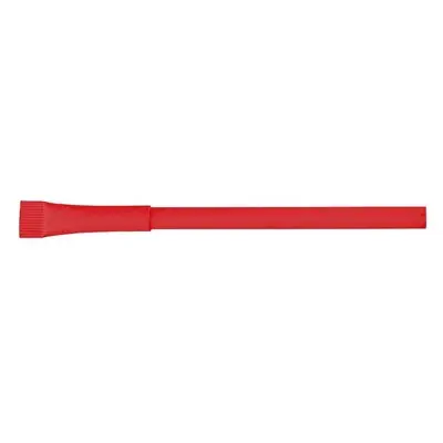 Długopis ekologiczny, zatyczka - kolor czerwony