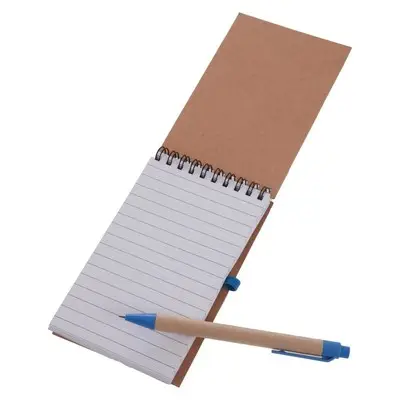Notatnik ok. A6 z długopisem - kolor niebieski