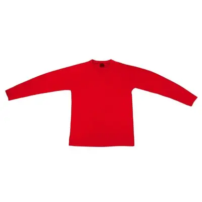 Bluza z długim rękawem kolor czerwony - L