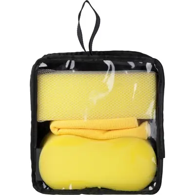 Zestaw do mycia samochodu kolor żółty